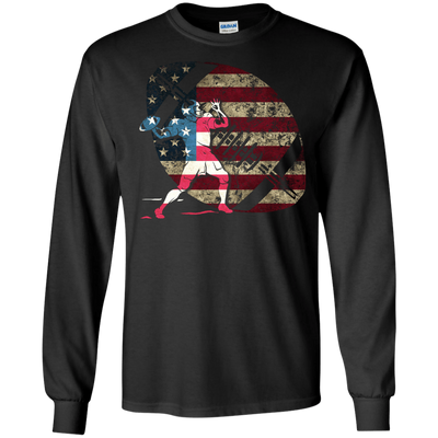 Quarterback Football America Flag T-Shirt & Hoodie | Teecentury.com
