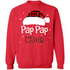 Santa Pap Pap Claus Red Plaid Family Pajamas Christmas Gift T-Shirt & Sweatshirt | Teecentury.com