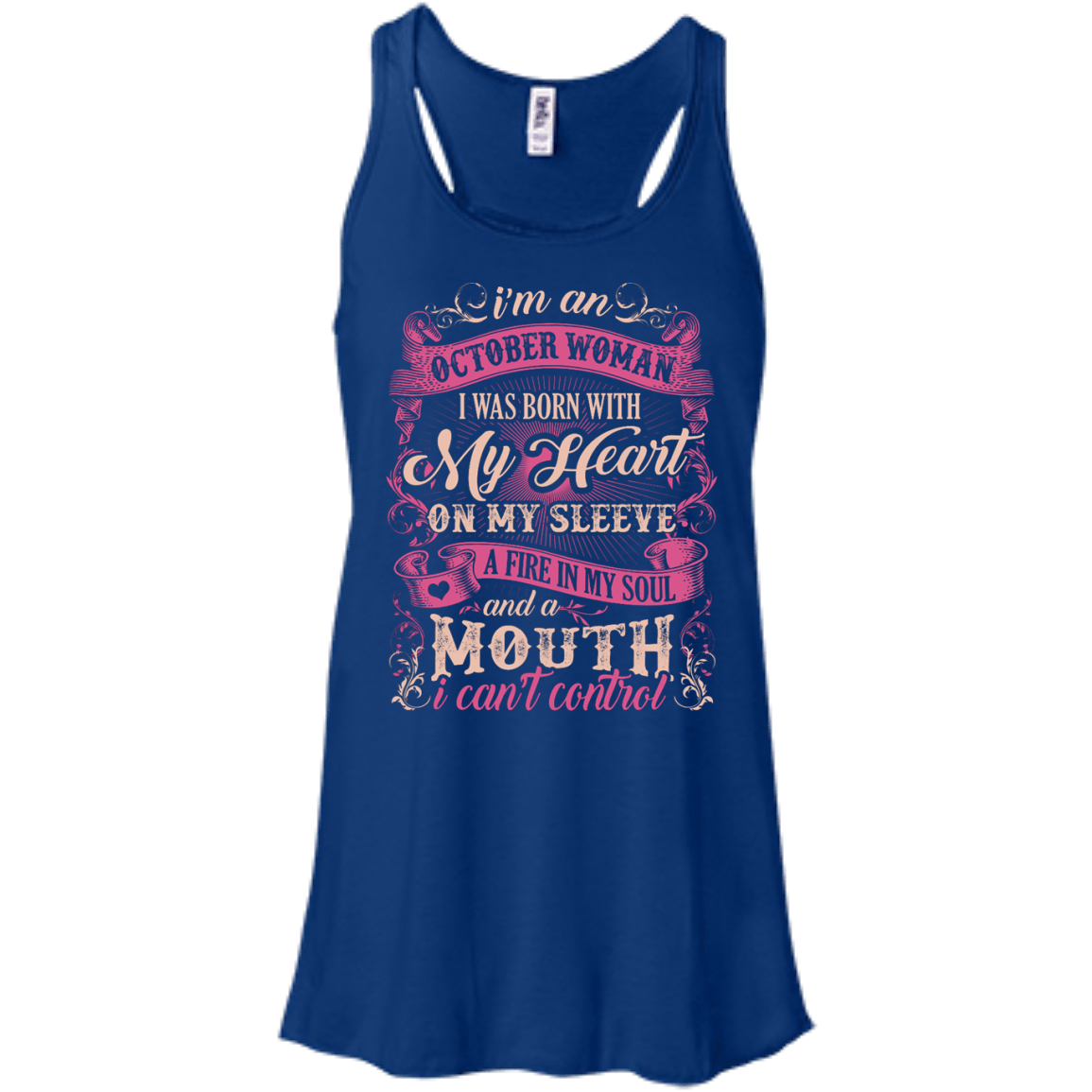 I Am An October Woman I Was Born With My Heart On My Sleeve T-Shirt & Hoodie | Teecentury.com