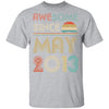 Awesome Since May 2013 Vintage 9th Birthday Gifts Youth Youth Shirt | Teecentury.com