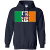 Shamrock Irish Ireland USA American Flag Gift T-Shirt & Hoodie | Teecentury.com