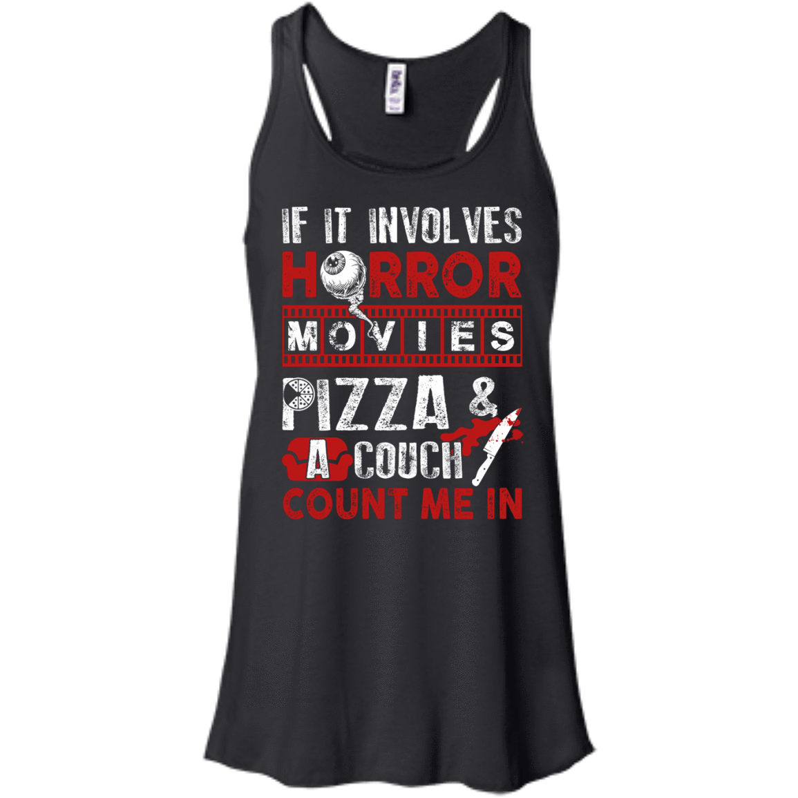 If It Involves Horror Movies, PIZZA, and a Couch Shirt T-Shirt & Hoodie | Teecentury.com