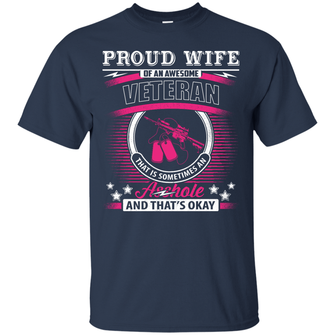Proud Wife Of An Awesome Veteran T-Shirt & Hoodie | Teecentury.com