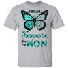 I Wear Turquoise For My Mom Butterfly Dysautonomia Awareness T-Shirt & Hoodie | Teecentury.com
