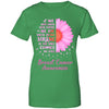 Being Strong Daisy Flower Pink Breast Cancer Awareness T-Shirt & Hoodie | Teecentury.com