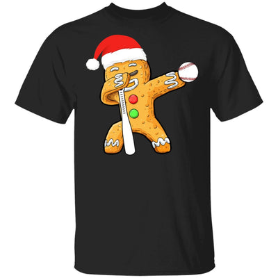 Dabbing Gingerbread Santa Baseball Christmas Pajama Gifts T-Shirt & Sweatshirt | Teecentury.com