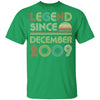 Legend Since December 2009 Vintage 13th Birthday Gifts Youth Youth Shirt | Teecentury.com