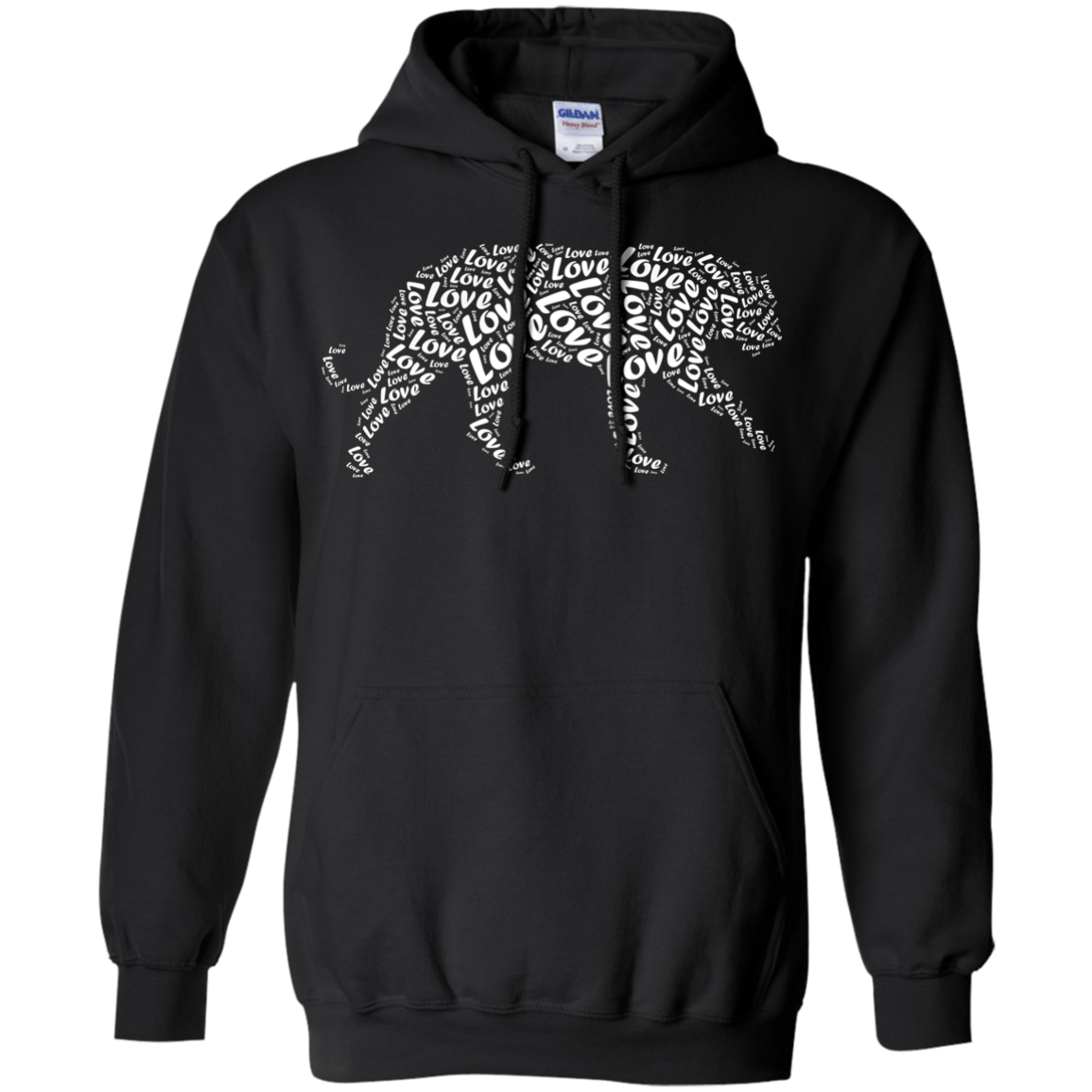 I Love Tiger T-Shirt Word Graphic Tee T-Shirt & Hoodie | Teecentury.com