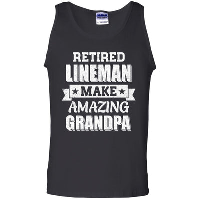 Funny Retired Lineman Make Amazing Grandpa Gifts T-Shirt & Hoodie | Teecentury.com