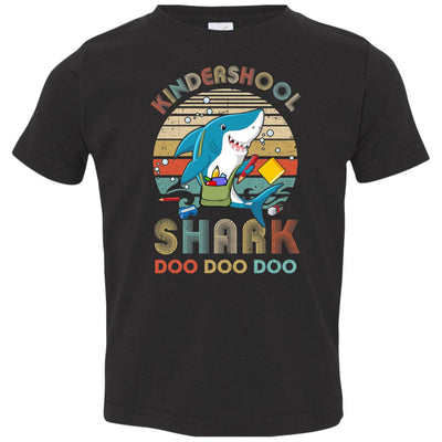 Kindergarten Shark Doo Doo Doo Funny Back To School Youth Youth Shirt | Teecentury.com
