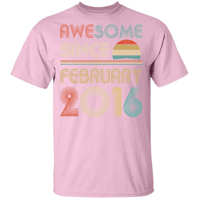 Awesome Since February 2016 Vintage 6th Birthday Gifts Youth Youth Shirt | Teecentury.com