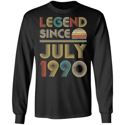 Legend Since July 1990 Vintage 32th Birthday Gifts T-Shirt & Hoodie | Teecentury.com