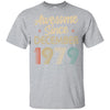 Awesome Since December 1979 Vintage 43th Birthday Gifts T-Shirt & Hoodie | Teecentury.com