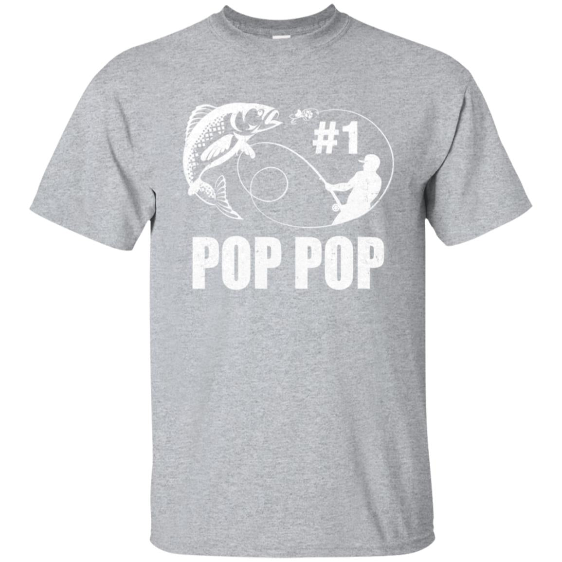 #1 Pop Pop Fishing Fisherman Best Fathers Day Gift T-Shirt & Hoodie | Teecentury.com