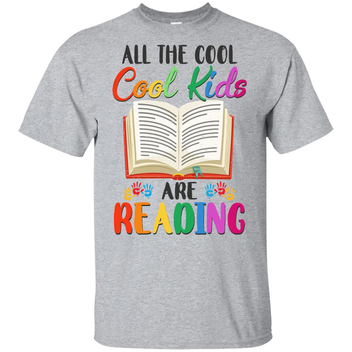 All The Cool Kids Are Reading Book Lover Gifts Youth Youth Shirt | Teecentury.com