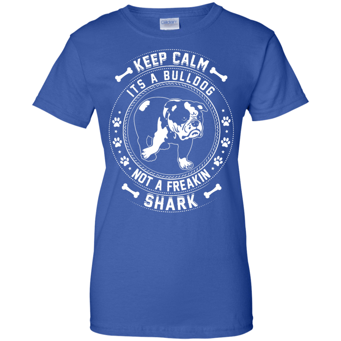 Keep Calm It's A Bulldog Not A Freaking Shark T-Shirt & Hoodie | Teecentury.com