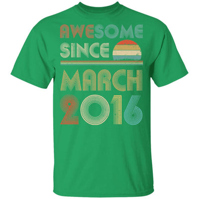 Awesome Since March 2016 Vintage 6th Birthday Gifts Youth Youth Shirt | Teecentury.com