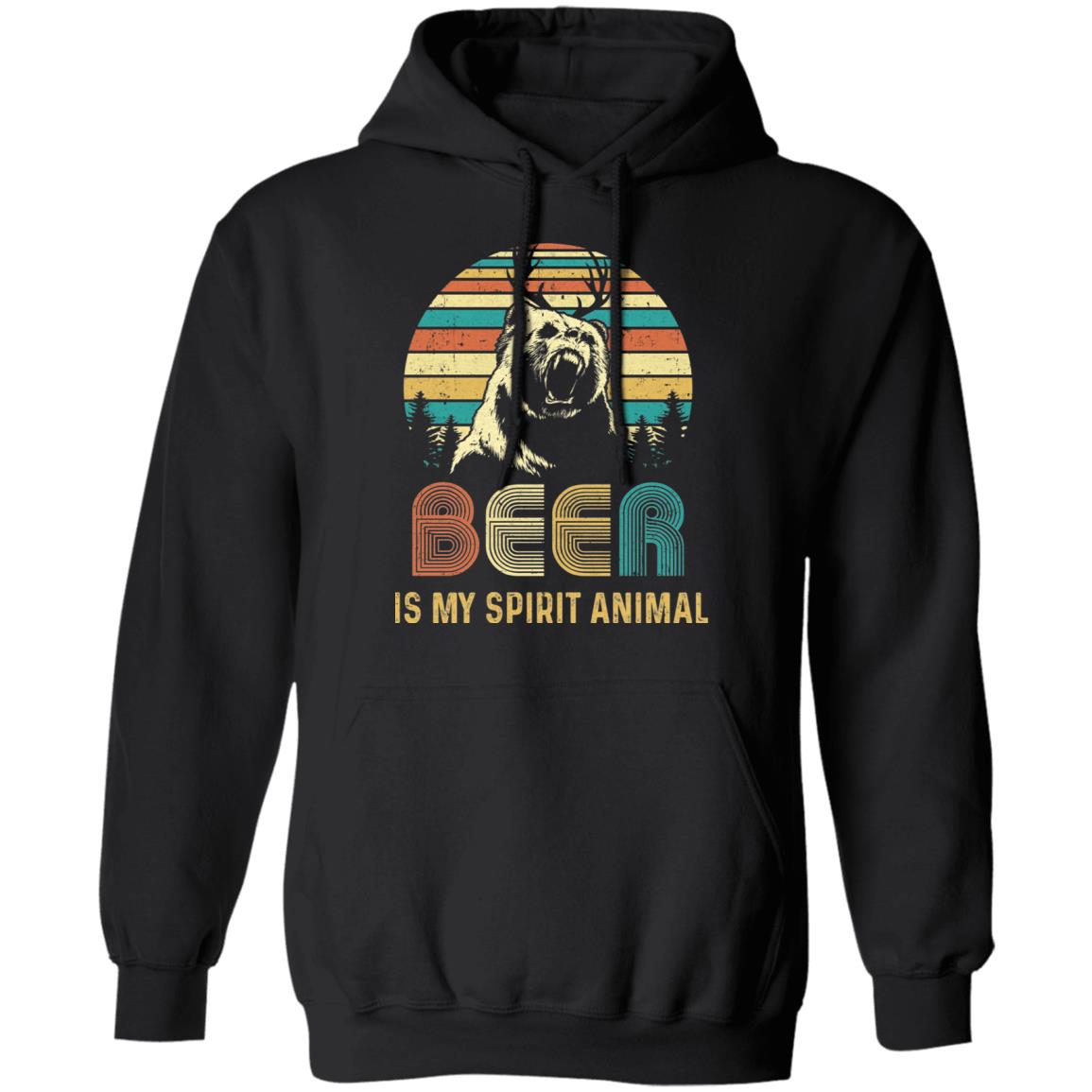 Beer Is My Spirit Animal Vintage Bear Lover Gifts T-Shirt & Hoodie | Teecentury.com