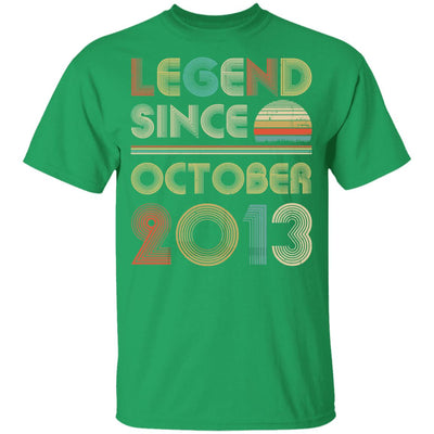 Legend Since October 2013 Vintage 9th Birthday Gifts Youth Youth Shirt | Teecentury.com