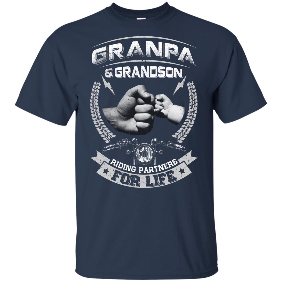 Motocross Grandpa And Grandson Riding Partners For Life Youth Youth Shirt | Teecentury.com