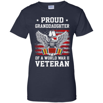 Proud Granddaughter Of World War 2 Veteran Patriotic T-Shirt & Hoodie | Teecentury.com