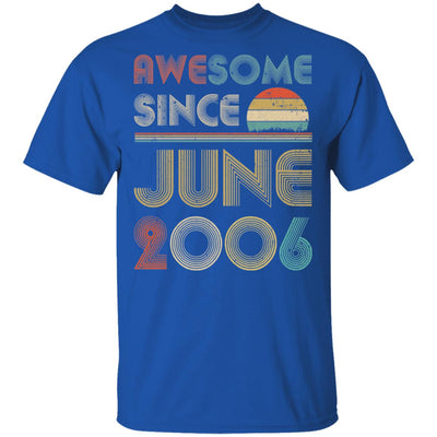 Awesome Since June 2006 Vintage 16th Birthday Gifts T-Shirt & Hoodie | Teecentury.com