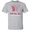 Faith Hope Love Butterfly Multiple Myeloma Awareness T-Shirt & Hoodie | Teecentury.com