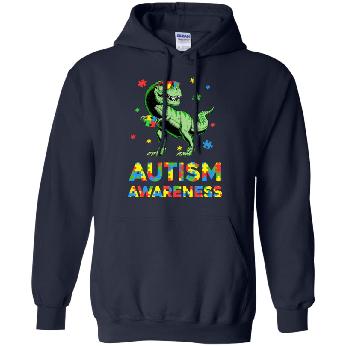 Dinosaur Puzzle Autism Awareness For Boys Girls T-Shirt & Hoodie | Teecentury.com