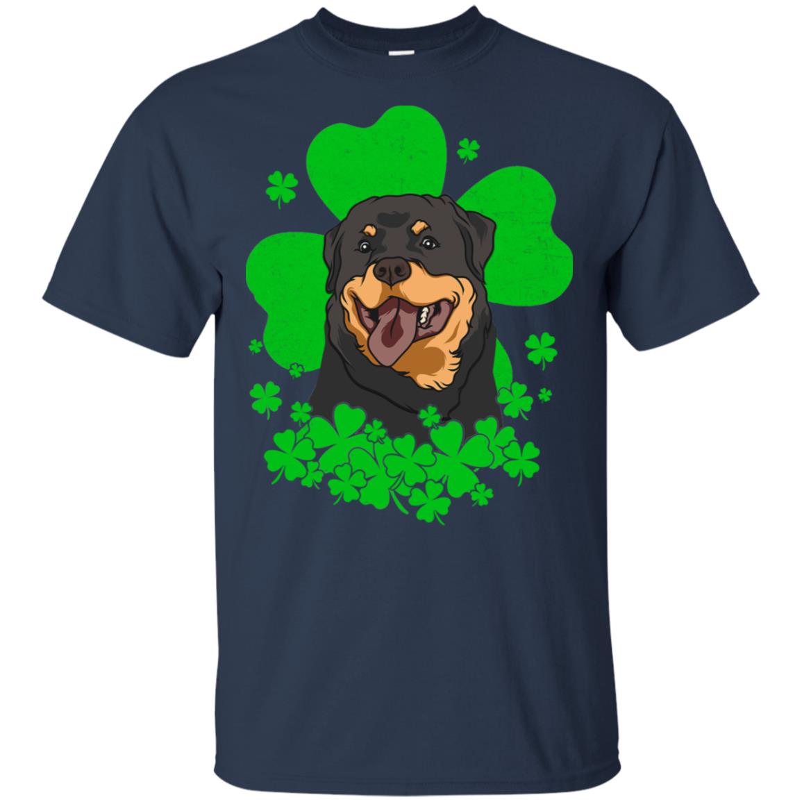 Rottweiler St. Patrick's Day Clovers T-Shirt & Hoodie | Teecentury.com