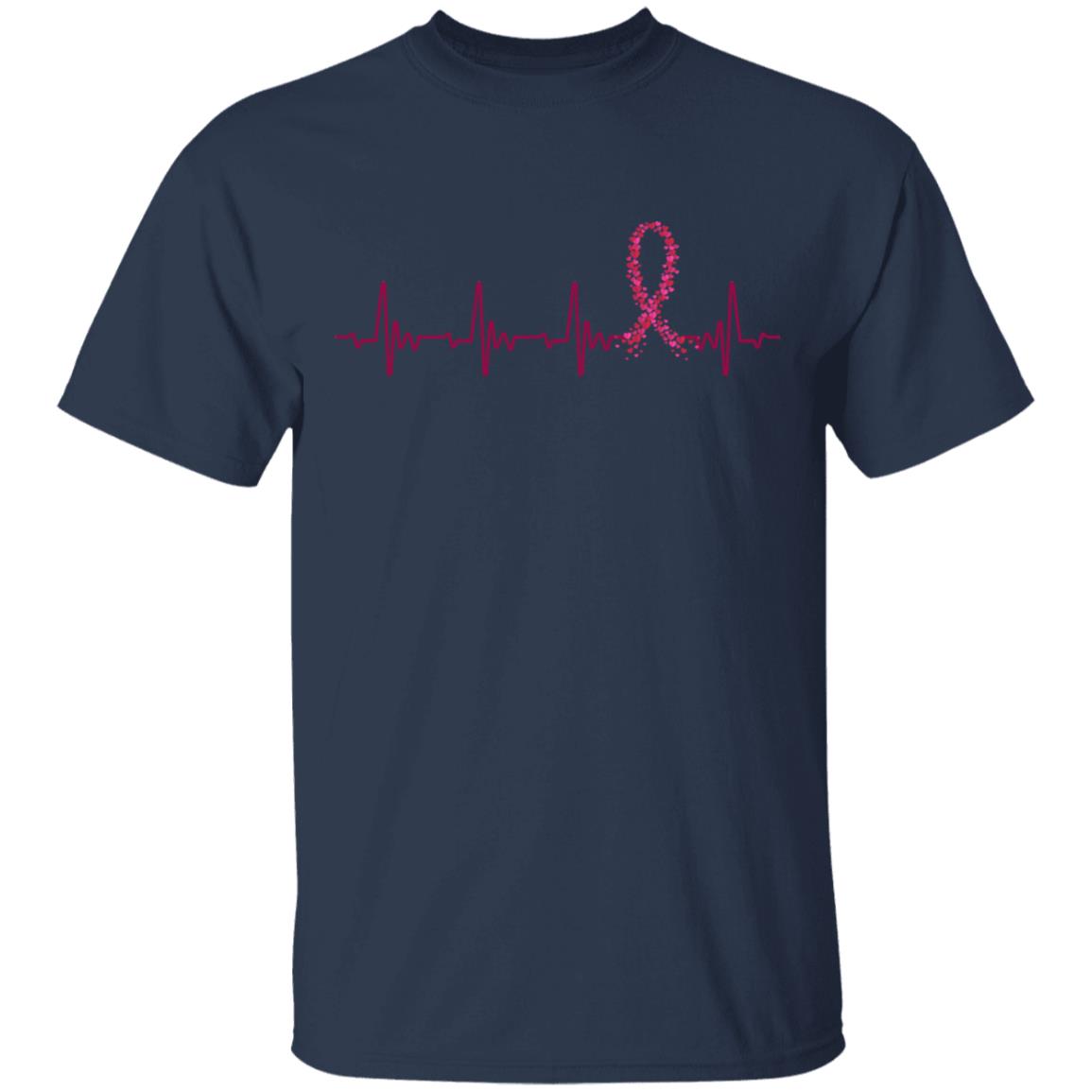 Multiple Myeloma Awareness Burgundy Ribbon Heartbeat T-Shirt & Hoodie | Teecentury.com