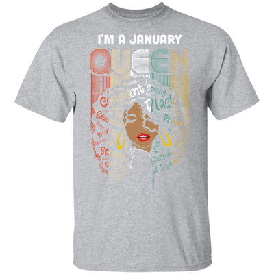 January Birthday For Women Gifts I'm A January Queen Girl T-Shirt & Tank Top | Teecentury.com