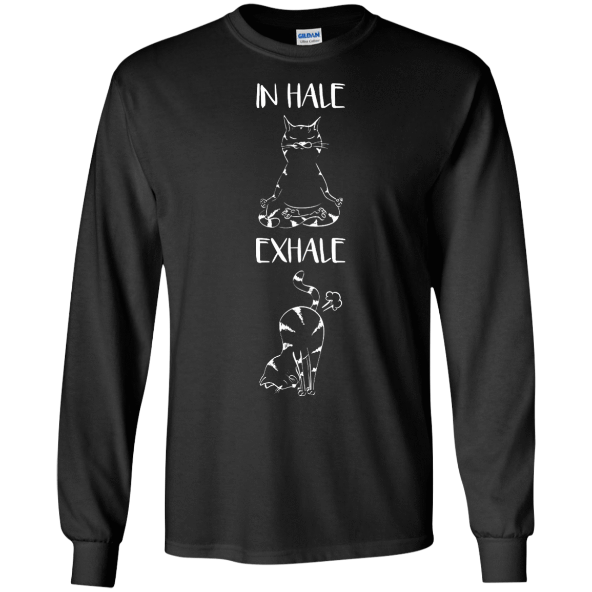 Yoga Cat Inhale Exhale T-Shirt & Hoodie | Teecentury.com