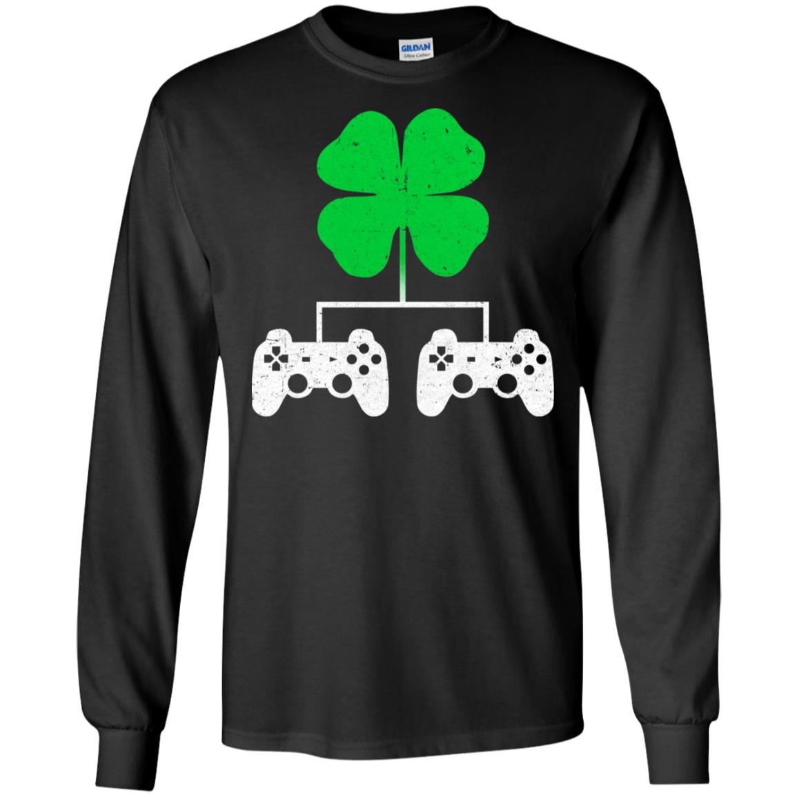 Video Game Clover Controller Gamer St Patrick's Day T-Shirt & Hoodie | Teecentury.com