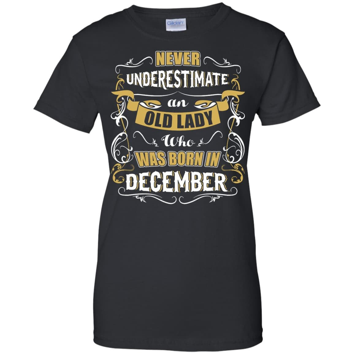 An Old Lady Who Was Born In December T-Shirt & Hoodie | Teecentury.com