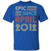 Epic Since April 2012 Vintage 10th Birthday Gifts Youth Youth Shirt | Teecentury.com