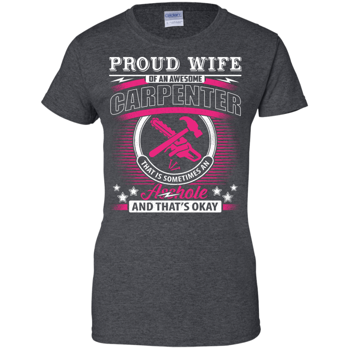 Proud Wife Of An Awesome Carpenter T-Shirt & Hoodie | Teecentury.com