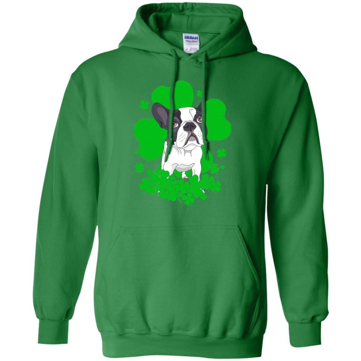 Bulldog St. Patrick's Day Clovers T-Shirt & Hoodie | Teecentury.com