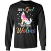 Just A Girl Who Loves Wolves Cute Wolve Lover T-Shirt & Hoodie | Teecentury.com