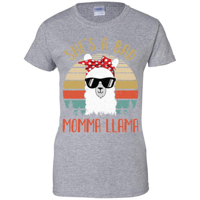 Vintage Funny Shirt She's A Bad Momma Llama T-Shirt & Hoodie | Teecentury.com