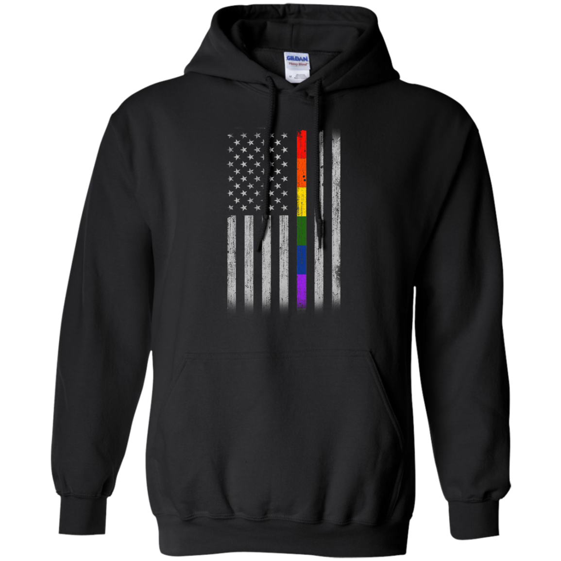 Rainbow Lesbian Gay Pride LGBT America Flag T-Shirt & Hoodie | Teecentury.com