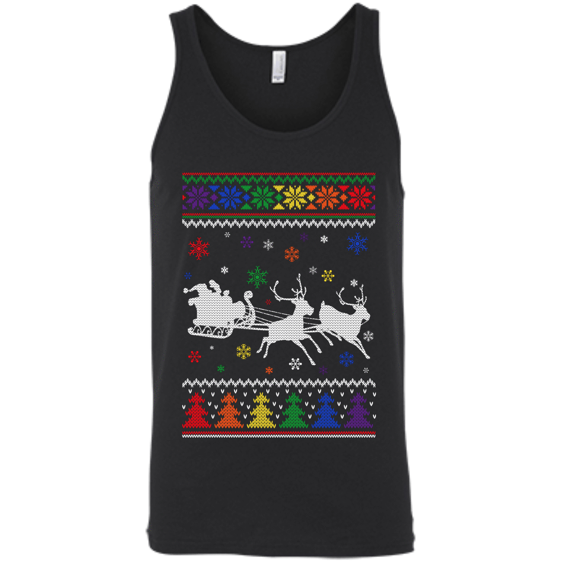 Rainbow Christmas Through The Snow Together T-Shirt & Hoodie | Teecentury.com