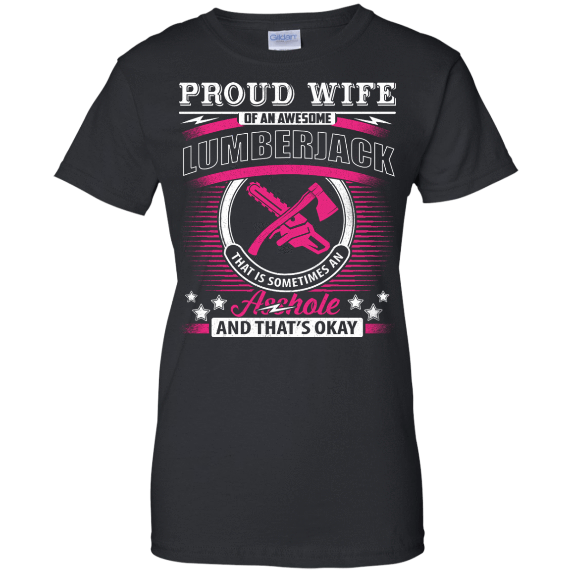 Proud Wife Of An Awesome Lumberjack T-Shirt & Hoodie | Teecentury.com