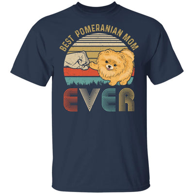 Vintage Best Pomeranian Mom Ever Bump Fit Funny Mom Gifts T-Shirt & Hoodie | Teecentury.com