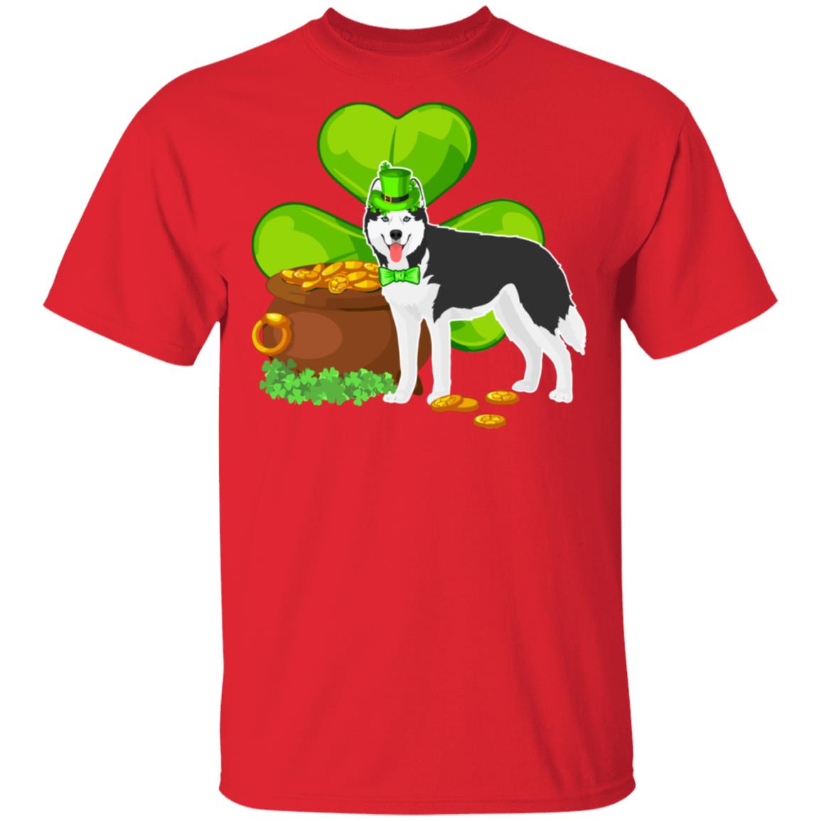 Husky St Patrick's Day Irish Dog Lover Funny Gifts T-Shirt & Hoodie | Teecentury.com