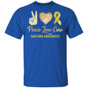 Peace Love Cure Sarcoma Awareness T-Shirt & Hoodie | Teecentury.com