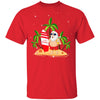 Merry Christmas In July Santa Hawaiian Surfing Summer T-Shirt & Sweatshirt | Teecentury.com