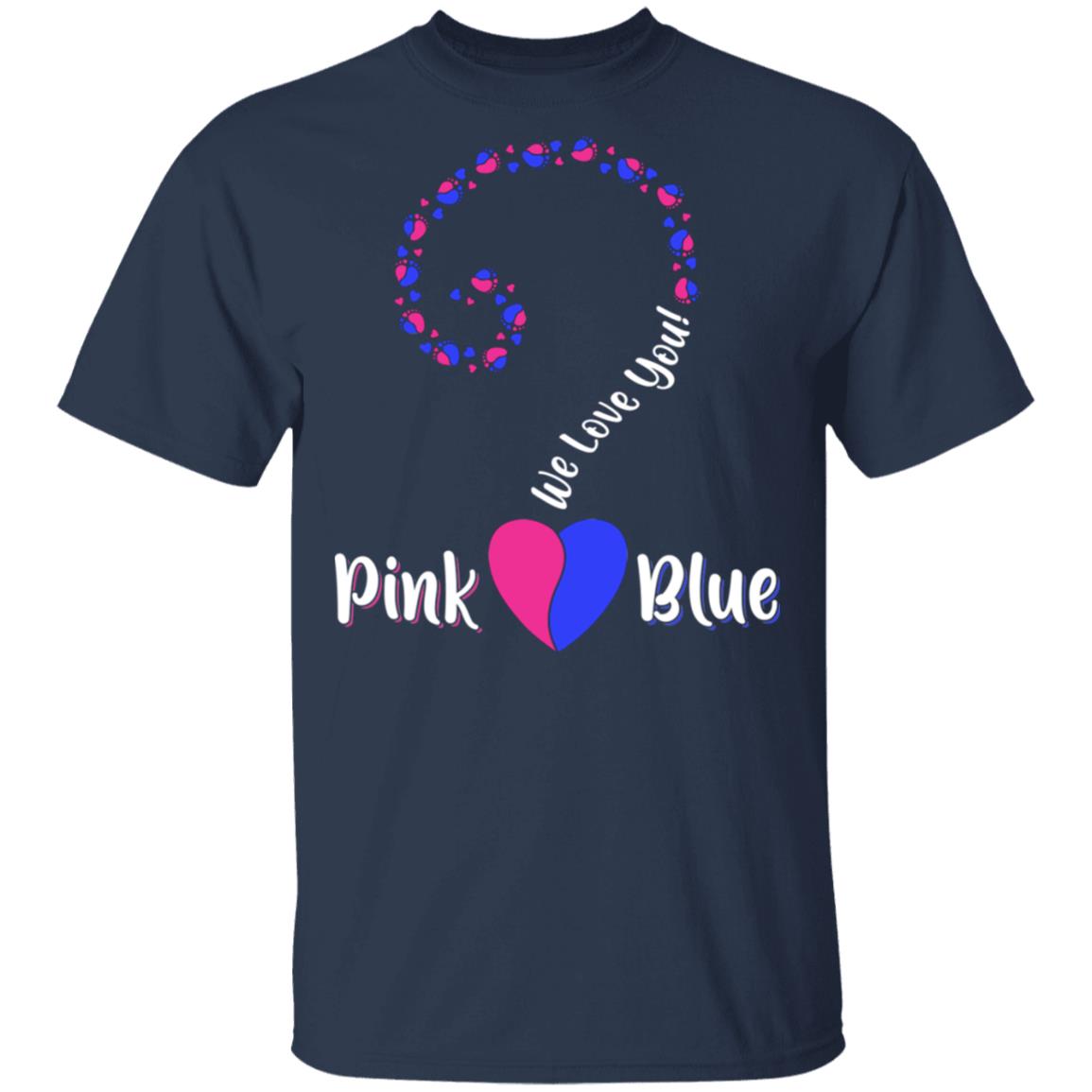 Gender Reveal Party Question Mark with Baby Feet and Heart T-Shirt & Tank Top | Teecentury.com