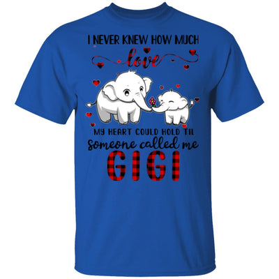 Someone Called Me Gigi Elephant Red Plaid Mother's Day T-Shirt & Hoodie | Teecentury.com