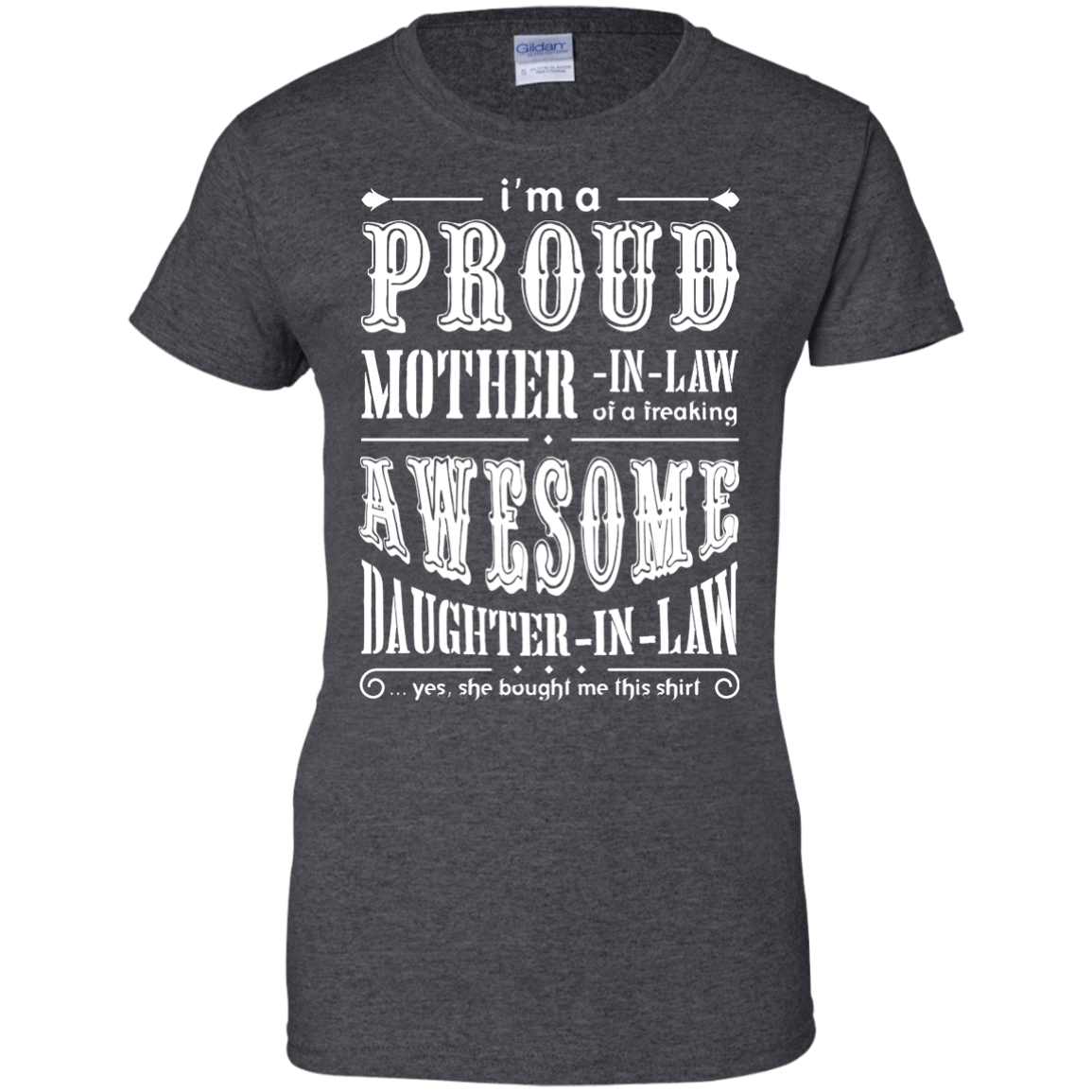 I'm A Proud Mother In Law Freaking Awesome Daughter In Law T-Shirt & Hoodie | Teecentury.com