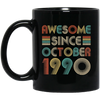 Awesome Since October 1990 Vintage 32th Birthday Gifts Mug Coffee Mug | Teecentury.com
